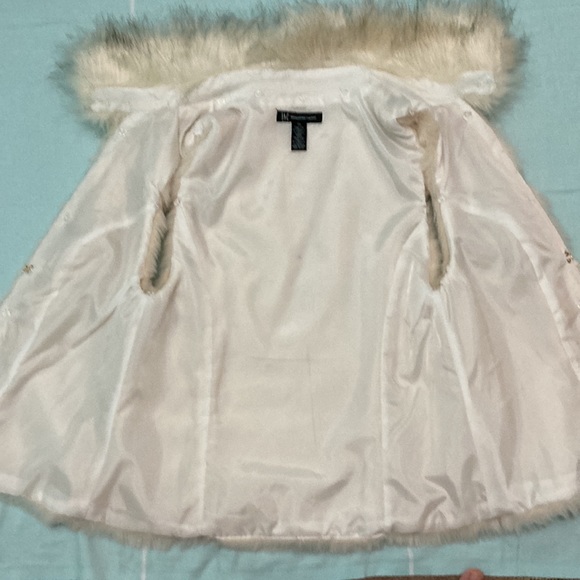 INC 2 in 1 faux fur vest - denim safari style  X-Small - Picture 9 of 16